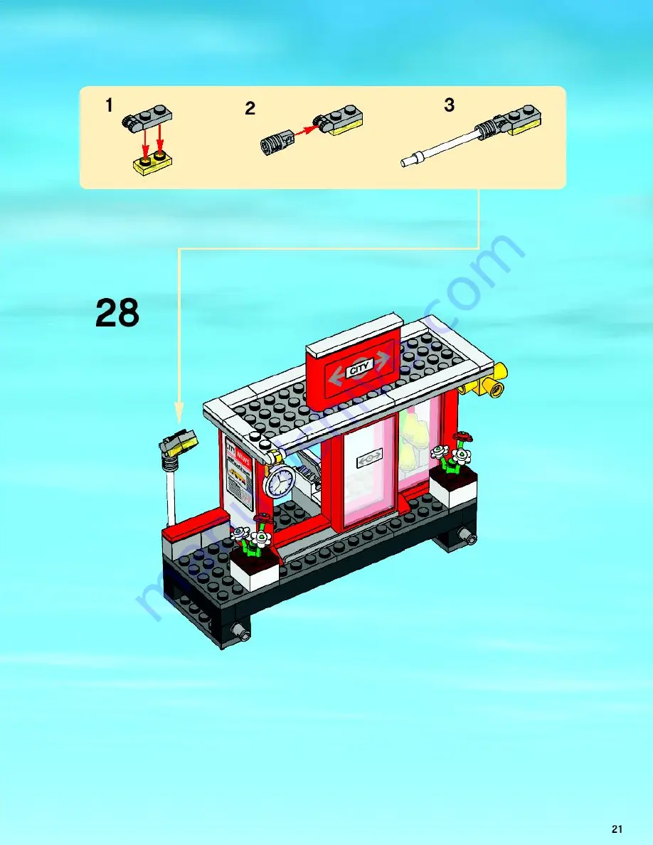 LEGO City 7937 Assembly Manual Download Page 21