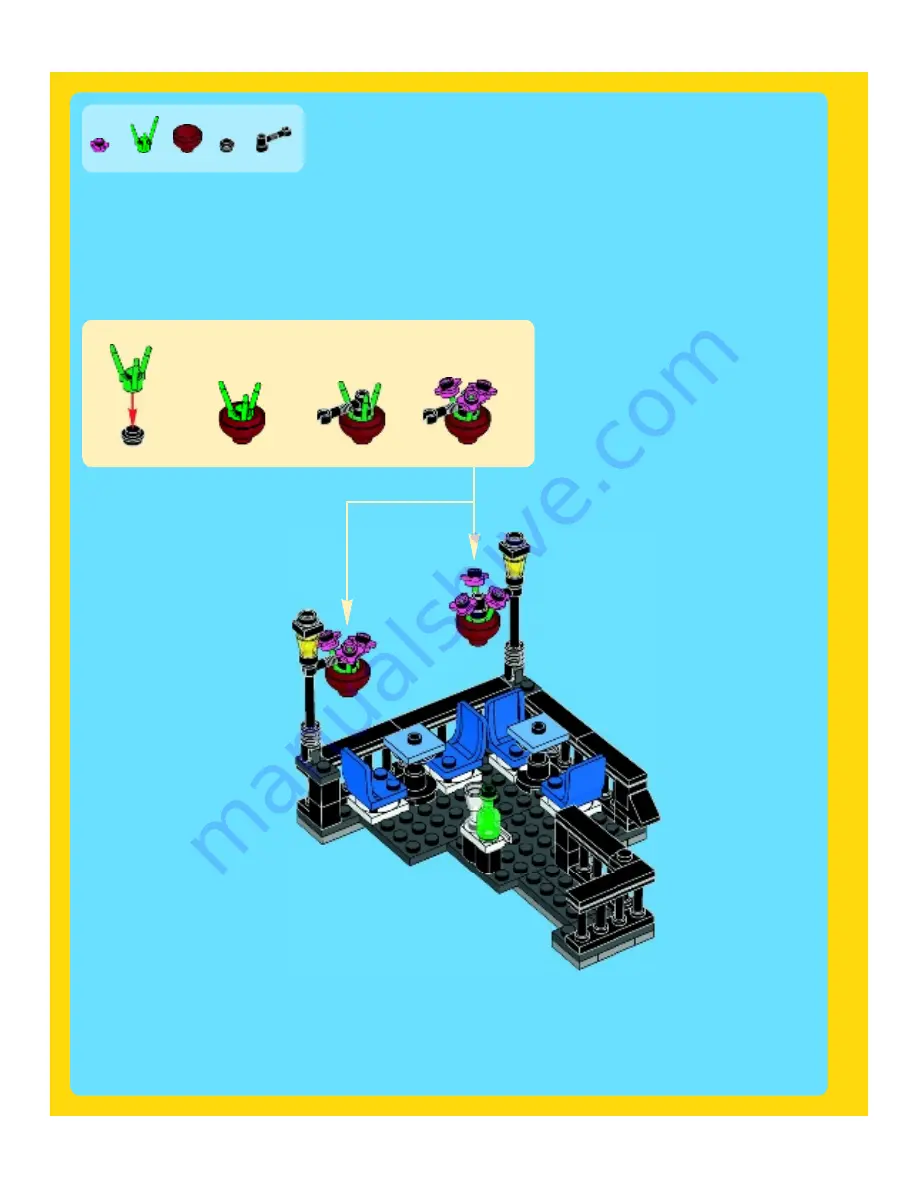 LEGO creator 10243 Building Instructions Download Page 8