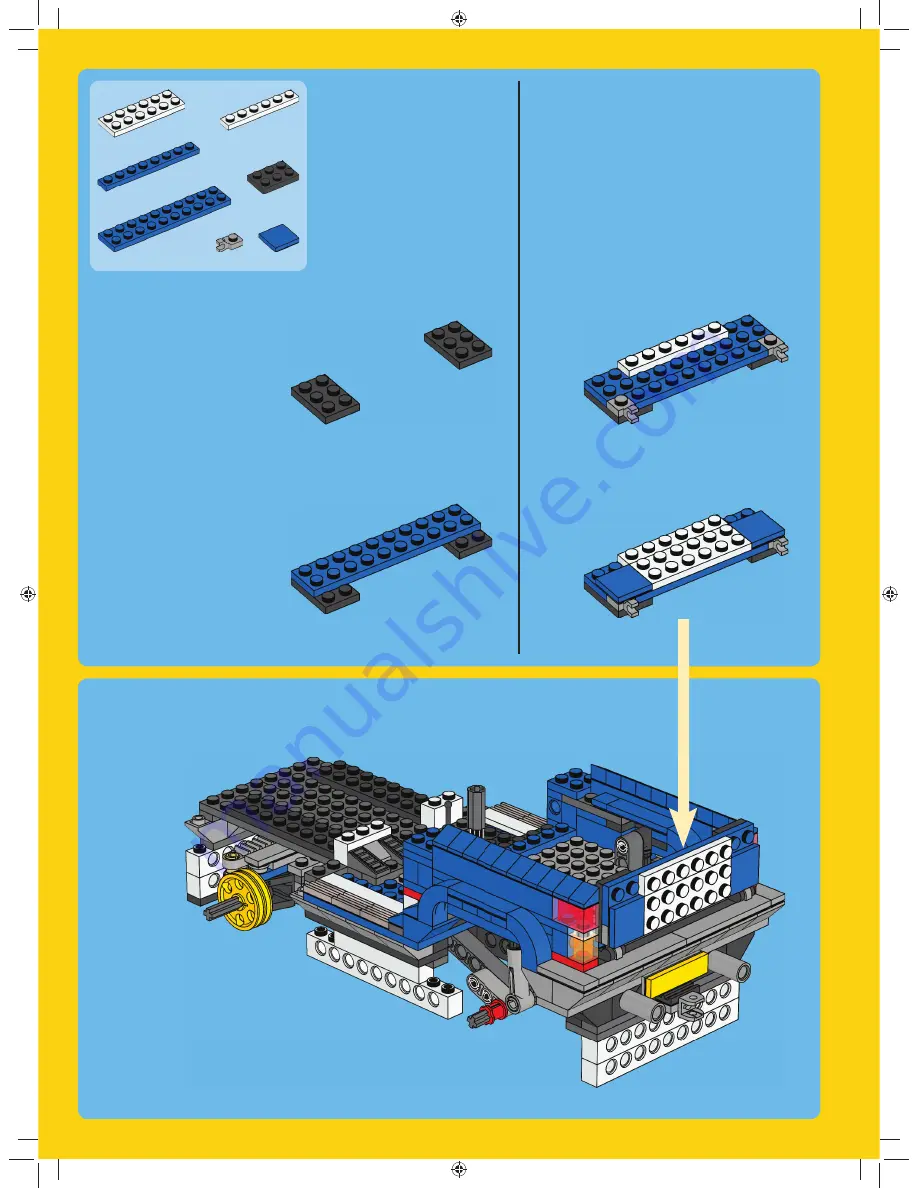 LEGO CREATOR 5893 Building Instructions Download Page 62