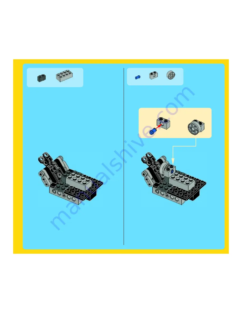 LEGO Creator 7291 Assembly Manual Download Page 9