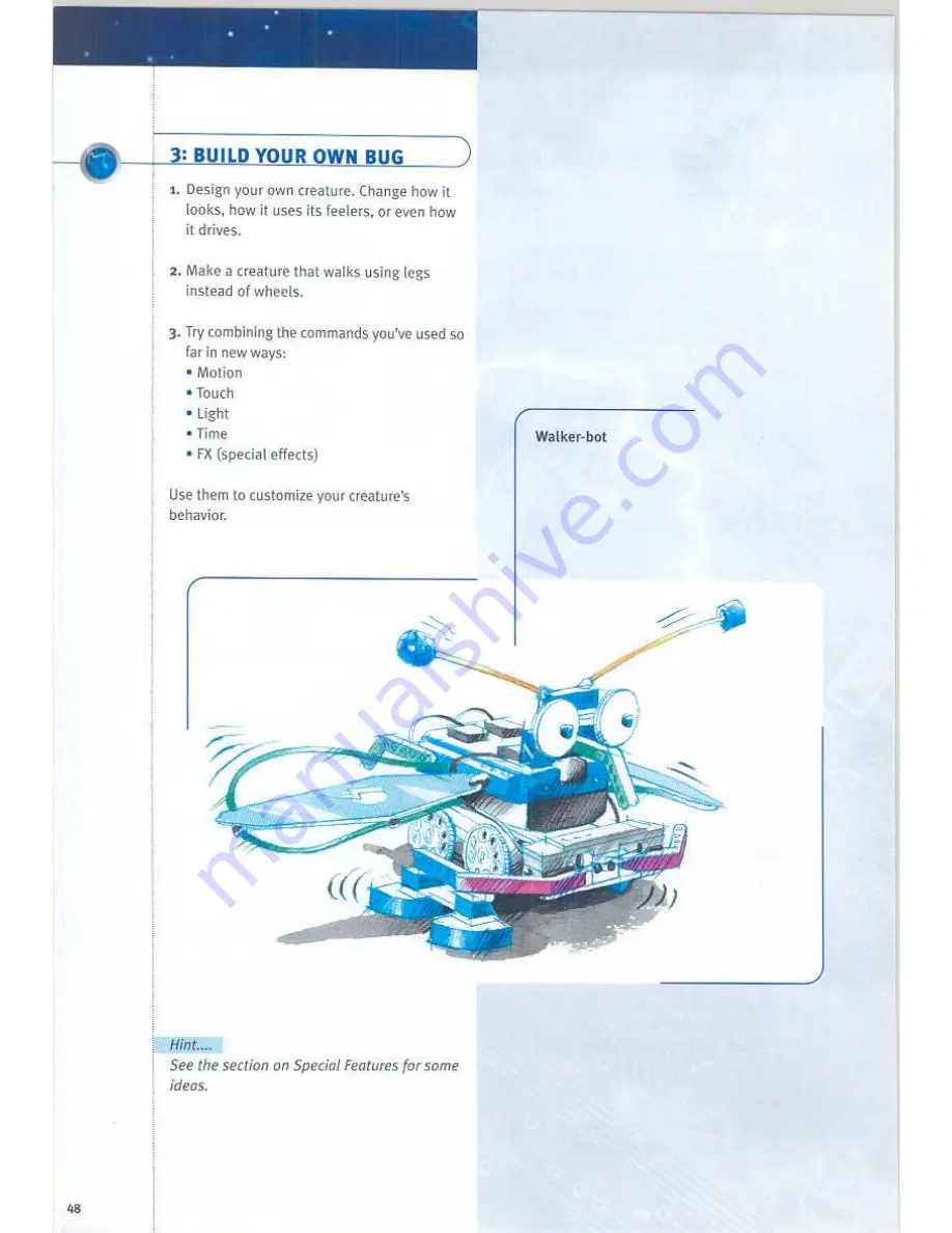 LEGO MindStroms Bug Book 9735 Building Instructions Download Page 51