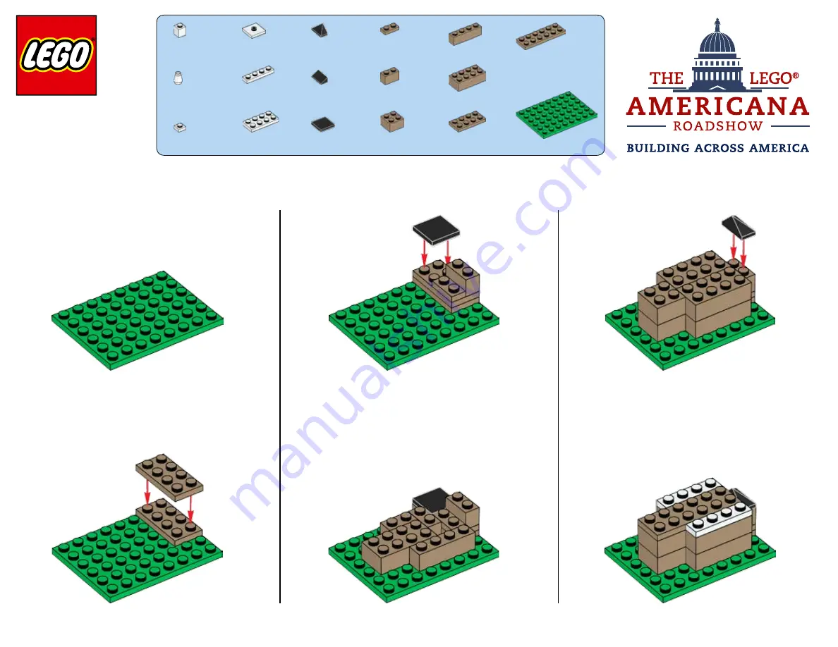 LEGO MONUMENTS ROADSHOW Capitol Building Скачать руководство пользователя страница 11