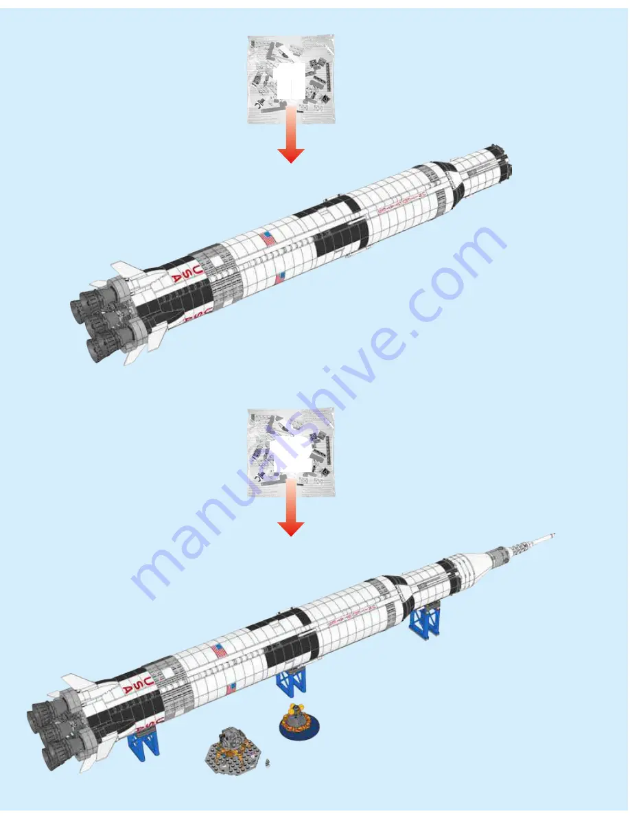 LEGO NASA APOLLO SATURN V 21309 Скачать руководство пользователя страница 28