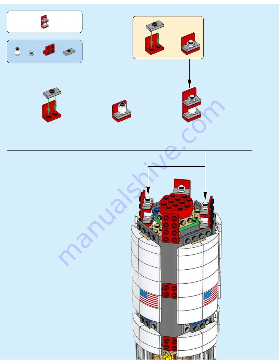 LEGO NASA APOLLO SATURN V 21309 Скачать руководство пользователя страница 52