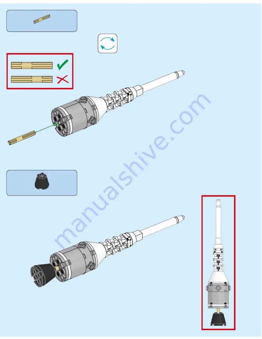 LEGO NASA APOLLO SATURN V 21309 Building Instructions Download Page 176