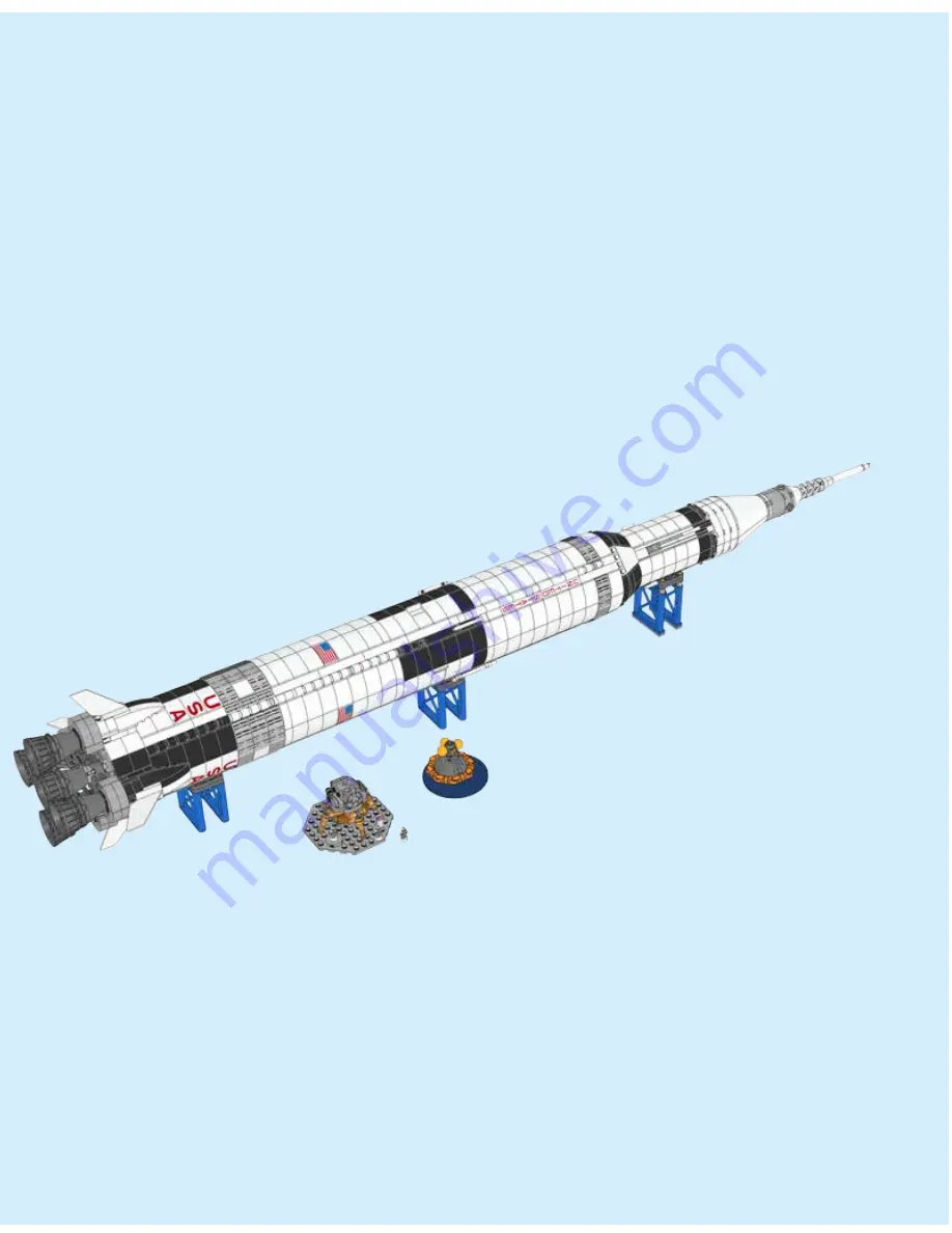 LEGO NASA APOLLO SATURN V 21309 Building Instructions Download Page 192