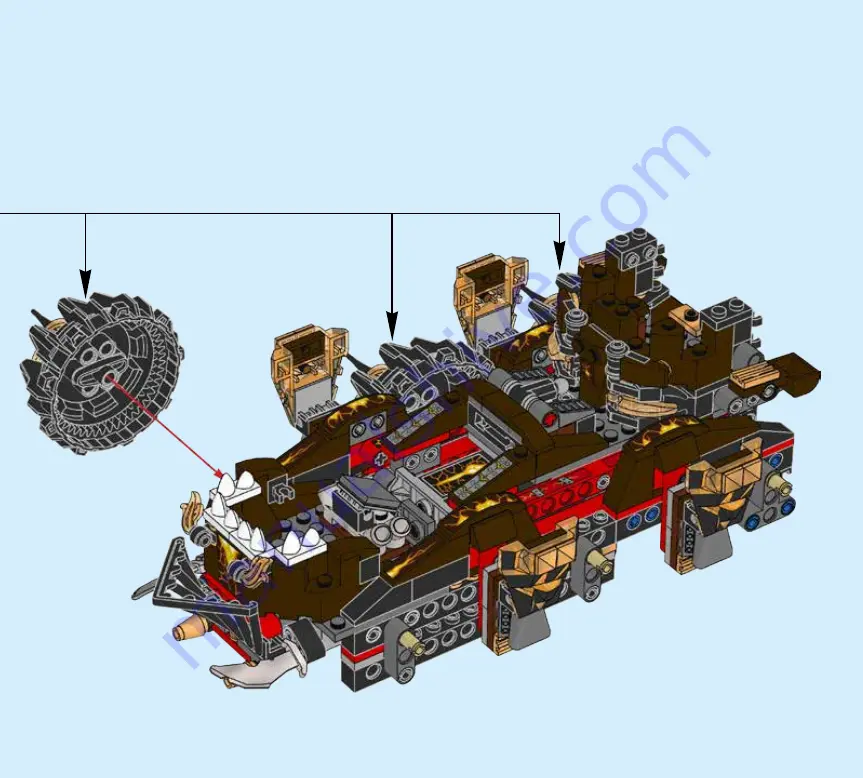 LEGO Nexo Nights 70321 Assemble Instruction Download Page 42