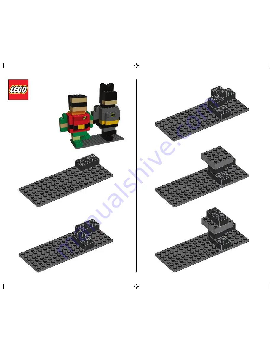 LEGO Pickable Model - Batman 61 pcs Instructions Manual Download Page 1