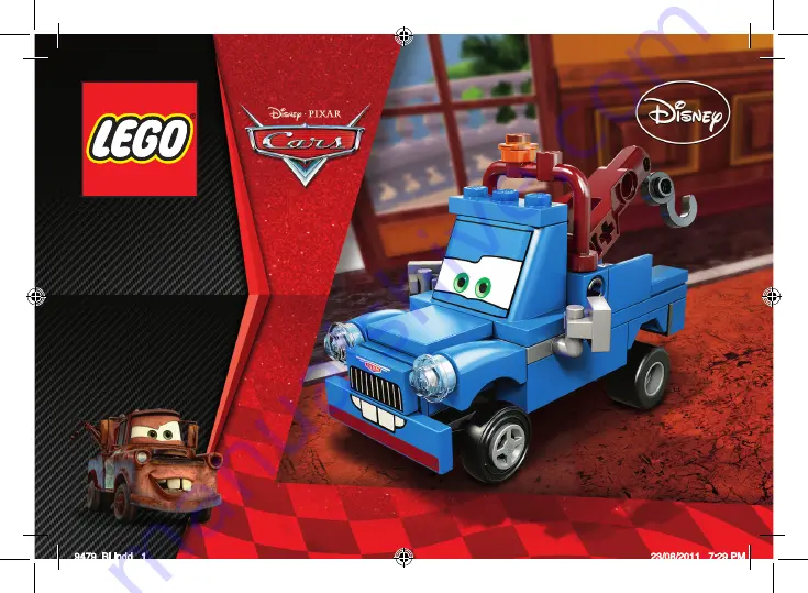 LEGO pixar cars 9483 Building Instructions Download Page 1