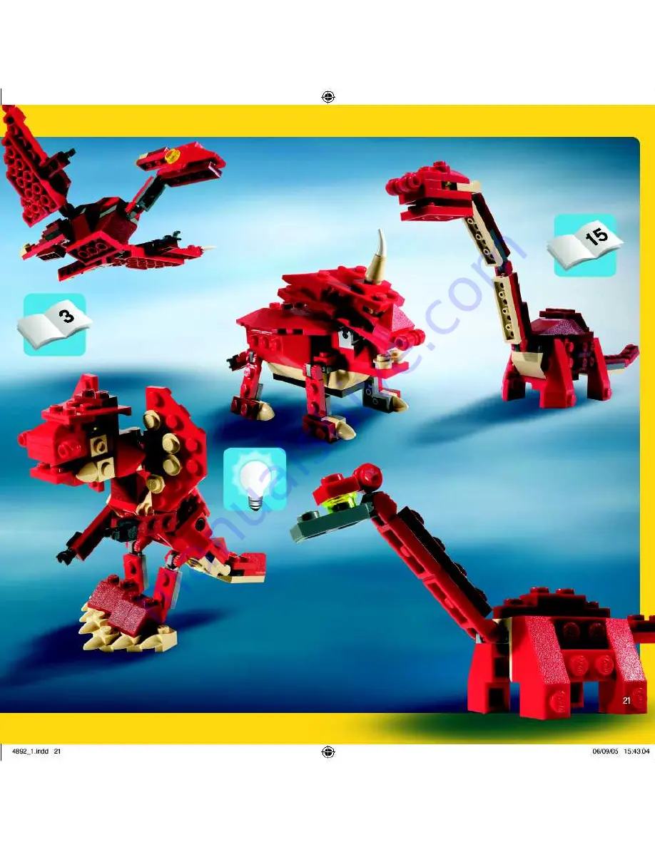 LEGO Prehistoric Power 4892-1 Manual Download Page 21