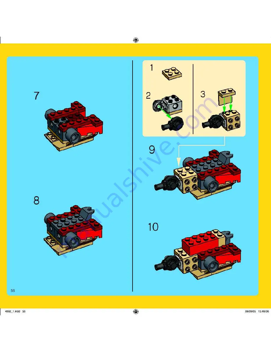 LEGO Prehistoric Power 4892-1 Скачать руководство пользователя страница 56