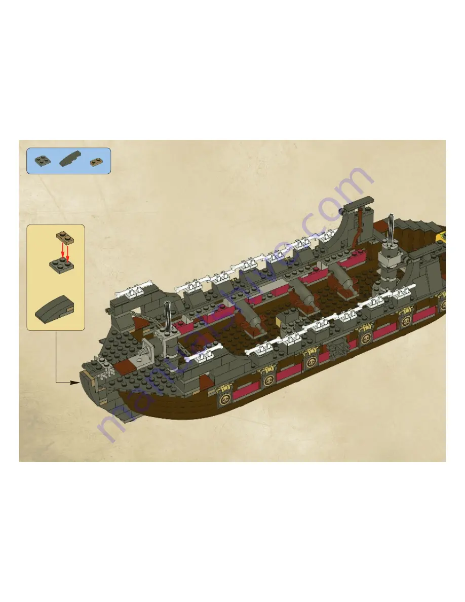 LEGO Queen Anne's Revenge 4195 Скачать руководство пользователя страница 68