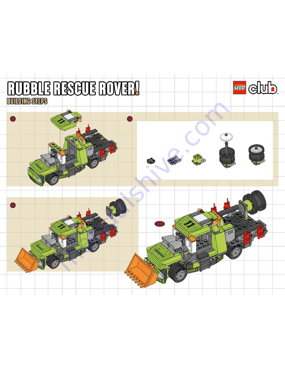 LEGO Rubble Rescue Rover Скачать руководство пользователя страница 8