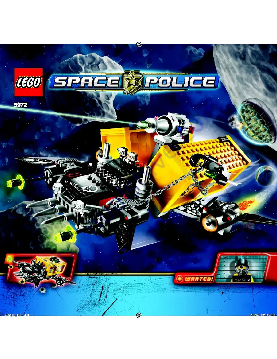 LEGO Space Police 5972 Building Instructions Download Page 1