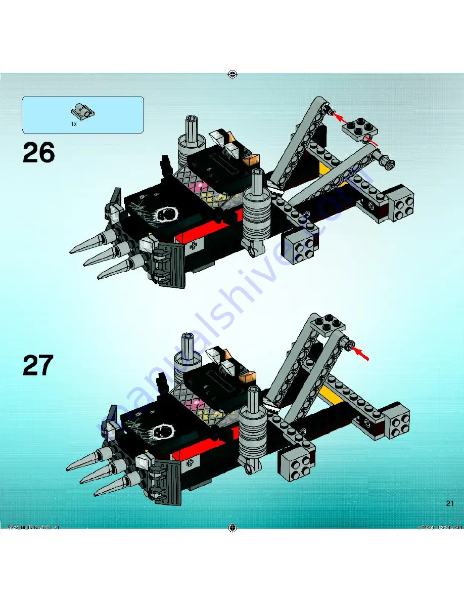 LEGO Space Police 5972 Building Instructions Download Page 21