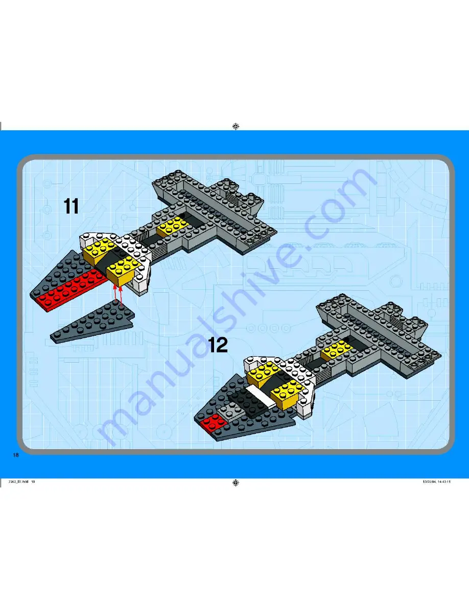 LEGO Star wars 7262 Assembly Manual Download Page 18