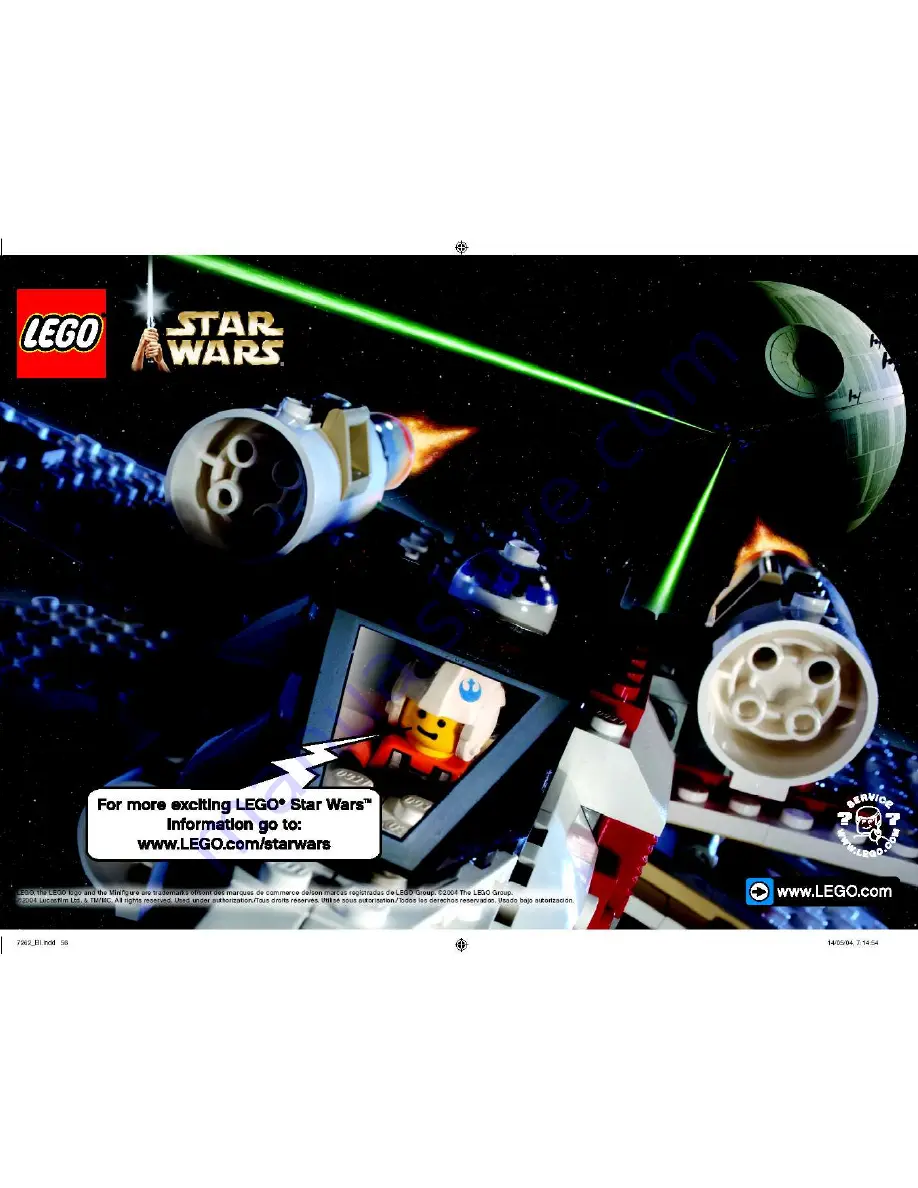 LEGO Star wars 7262 Скачать руководство пользователя страница 56