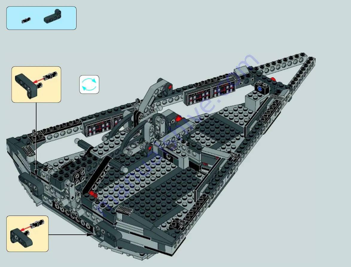 LEGO Star Wars 75055 Assembly Manual Download Page 68