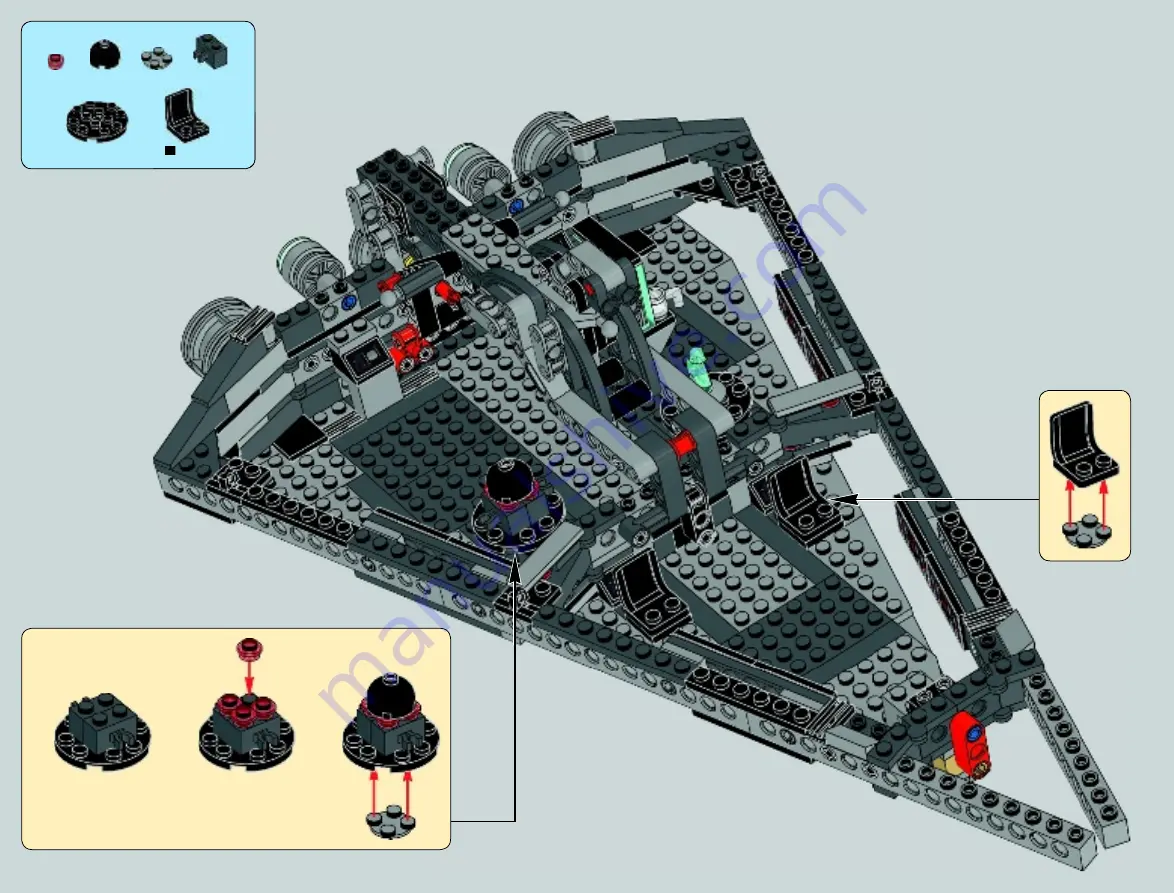 LEGO Star Wars 75055 Assembly Manual Download Page 76