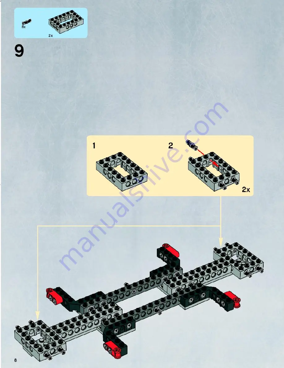 LEGO Star Wars 7675 Building Instructions Download Page 8