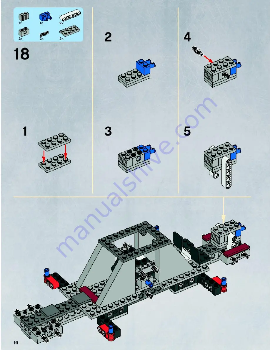 LEGO Star Wars 7675 Building Instructions Download Page 16