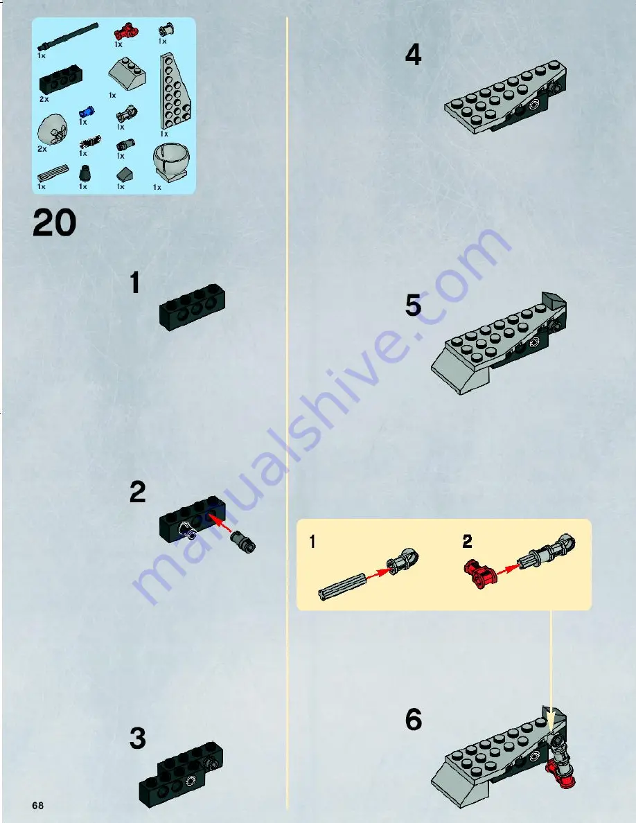 LEGO Star Wars 7675 Building Instructions Download Page 68