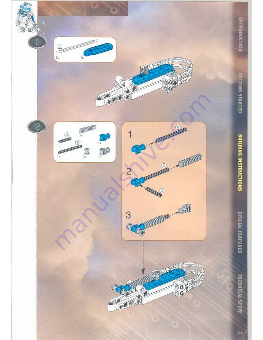 LEGO Star wars 9748 Assembly Manual Download Page 62