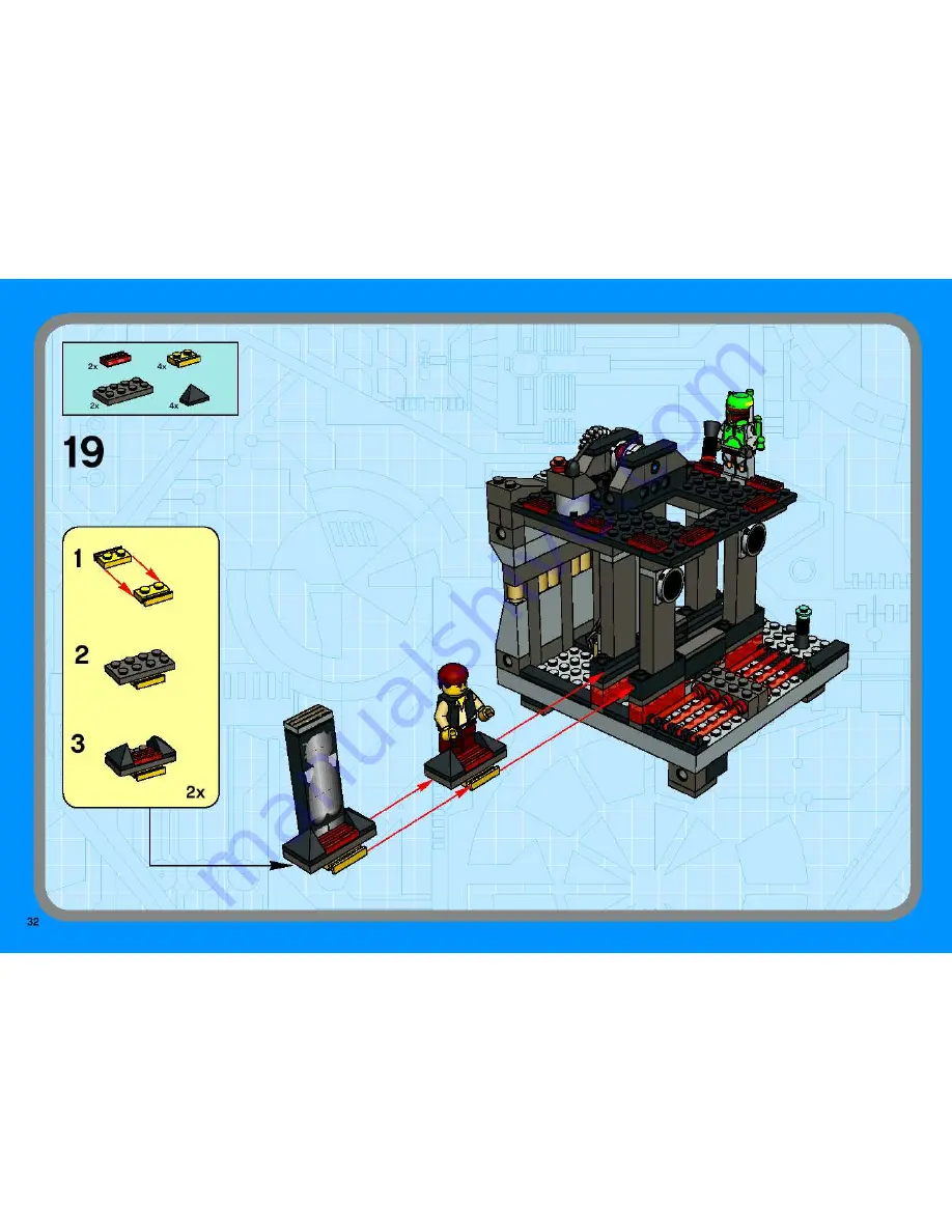 LEGO Star Wars Cloud City 10123 Building Instructions Download Page 32