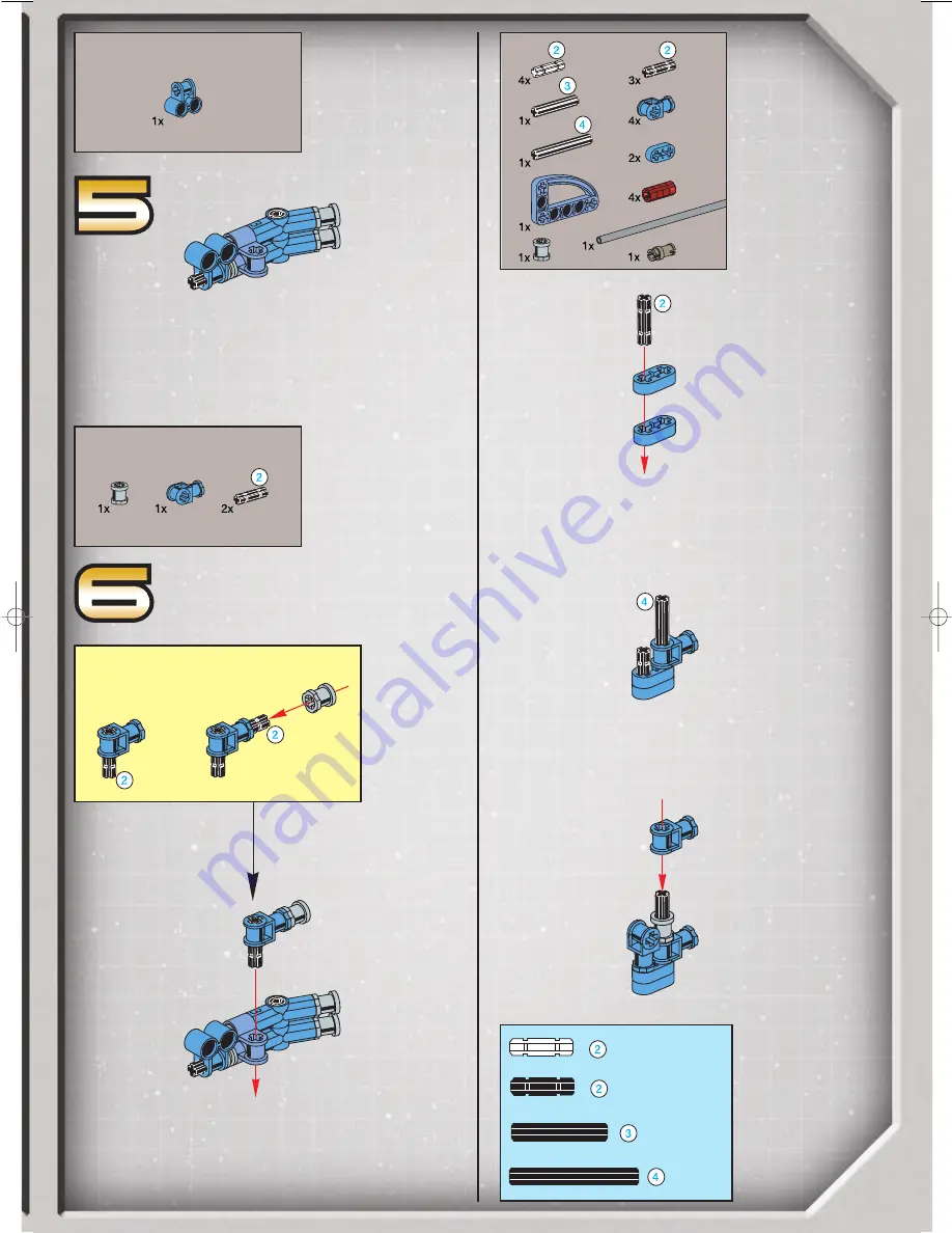 LEGO Star Wars Super Battle Droid 8012 Building Instructions Download Page 41