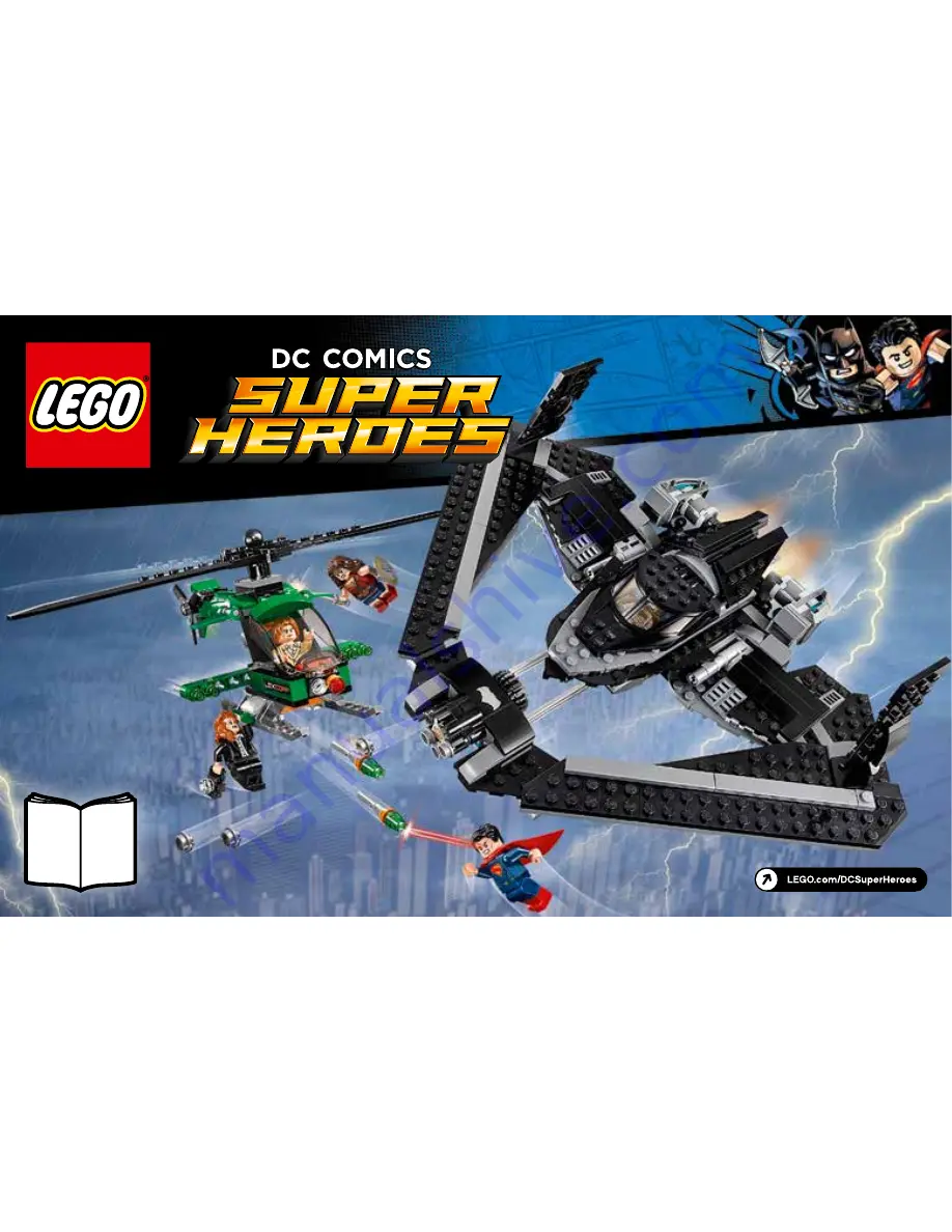 LEGO SUPER HEROES 76046 DC COMICS Instructions Manual Download Page 1