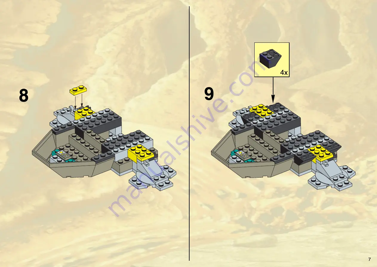 LEGO System 4980 Assembly Manual Download Page 7