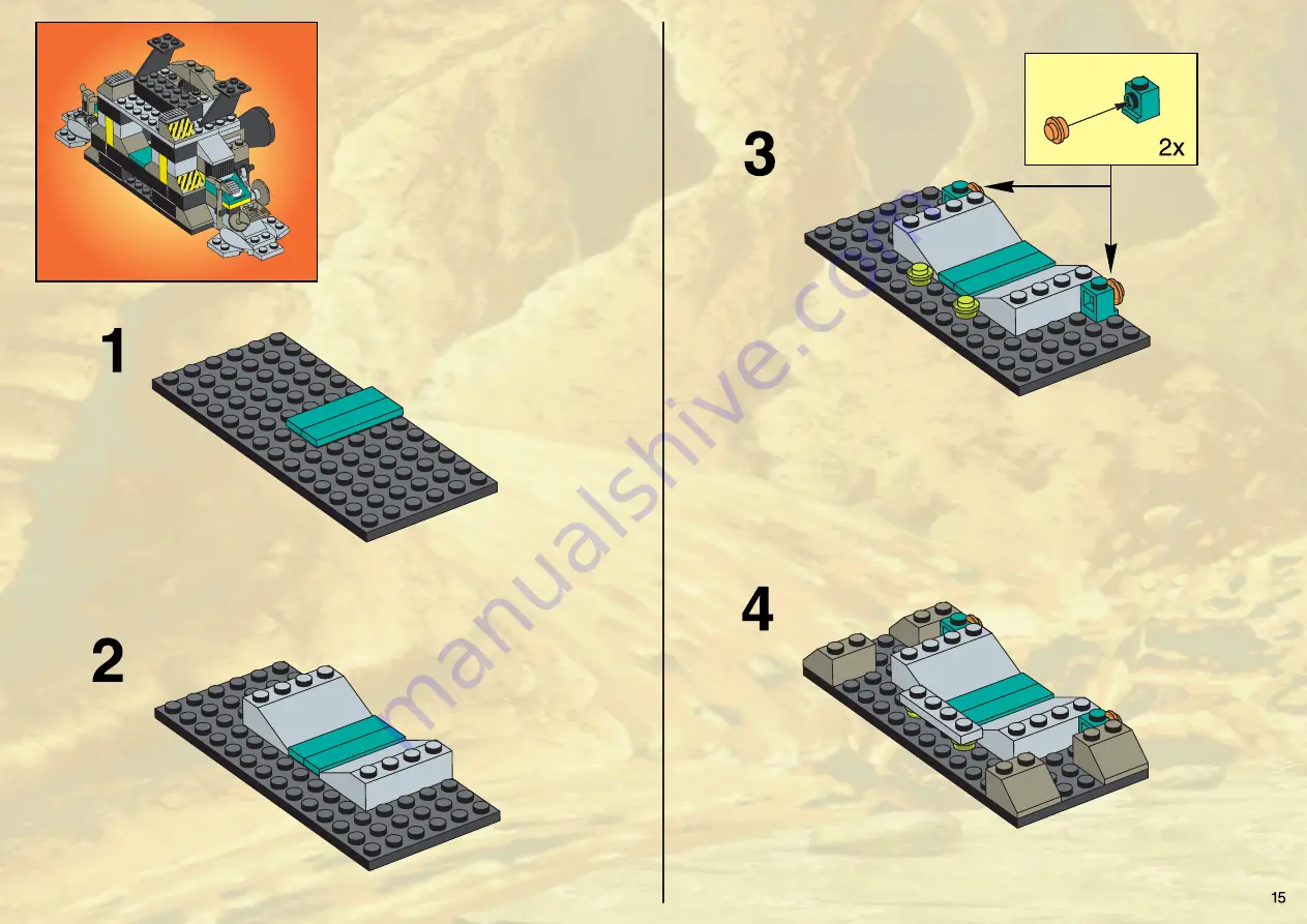 LEGO System 4980 Assembly Manual Download Page 15