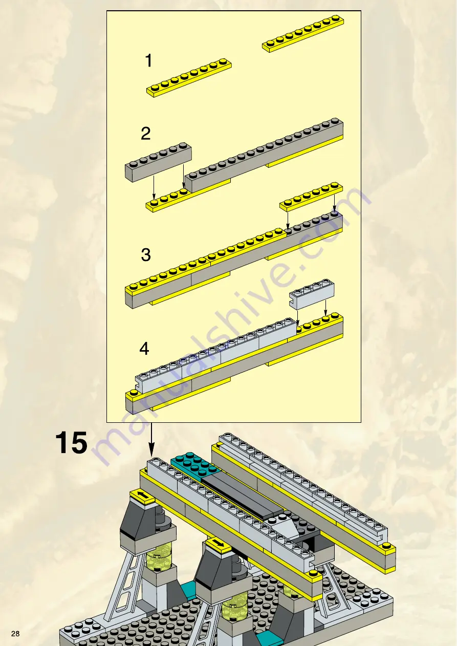 LEGO System 4990 Assembly Manual Download Page 28