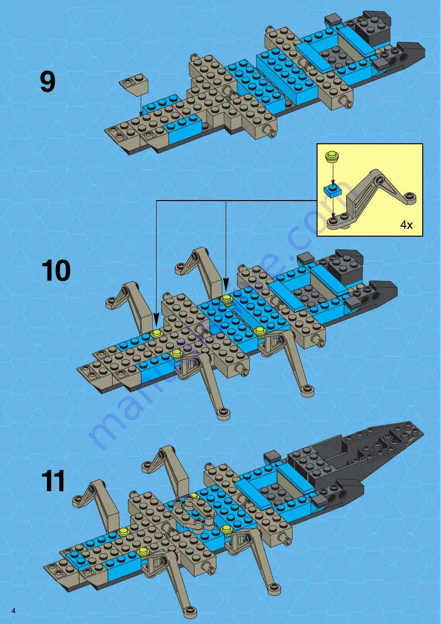 LEGO SYSTEM 6919 Assembly Manual Download Page 4