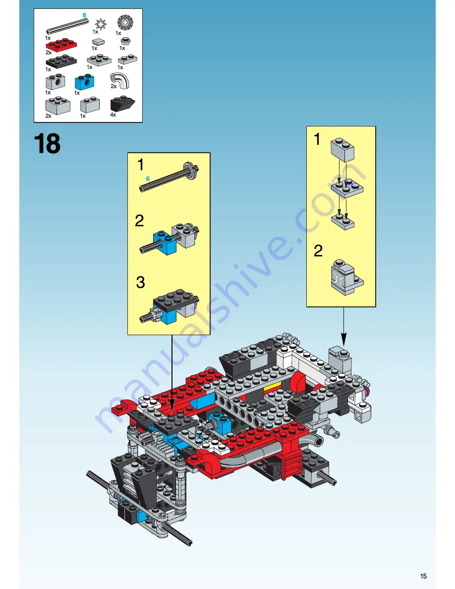 LEGO System Model Team 5561 Building Instructions Download Page 15