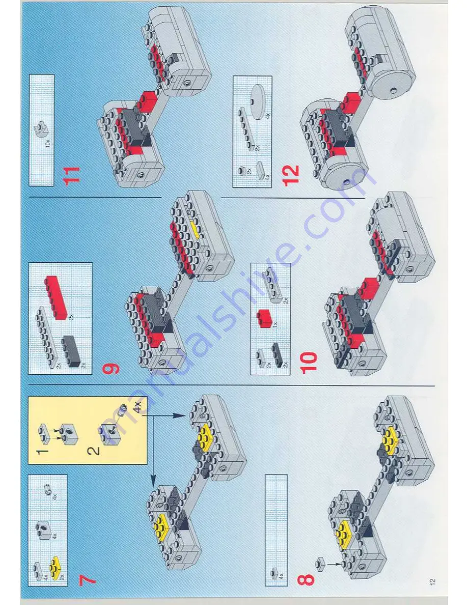 LEGO System Model Team 5571 Building Instructions Download Page 12