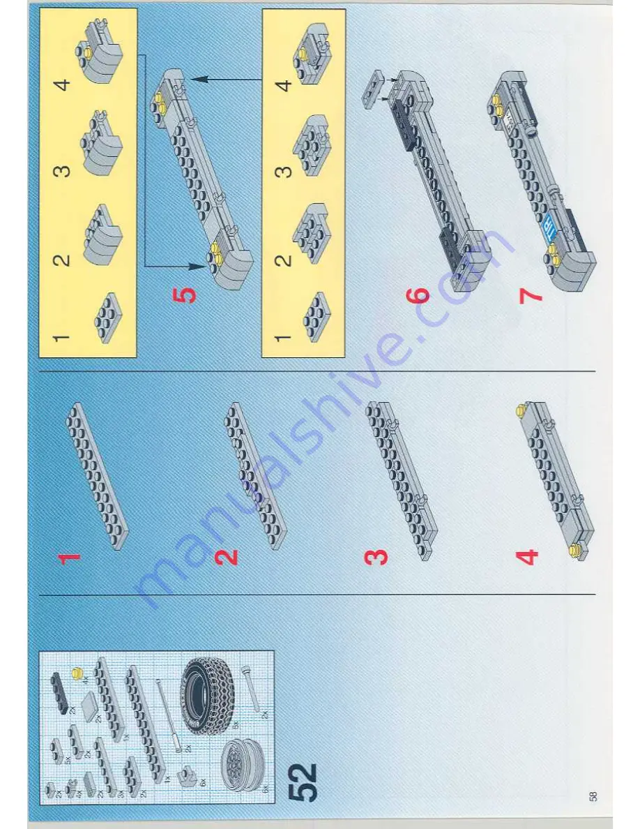 LEGO System Model Team 5571 Скачать руководство пользователя страница 58