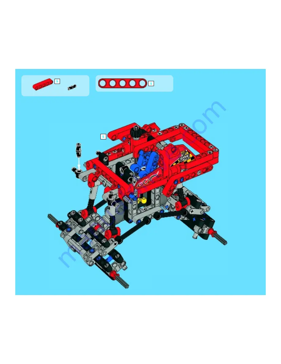 LEGO Technic 42005 Instructions Manual Download Page 60