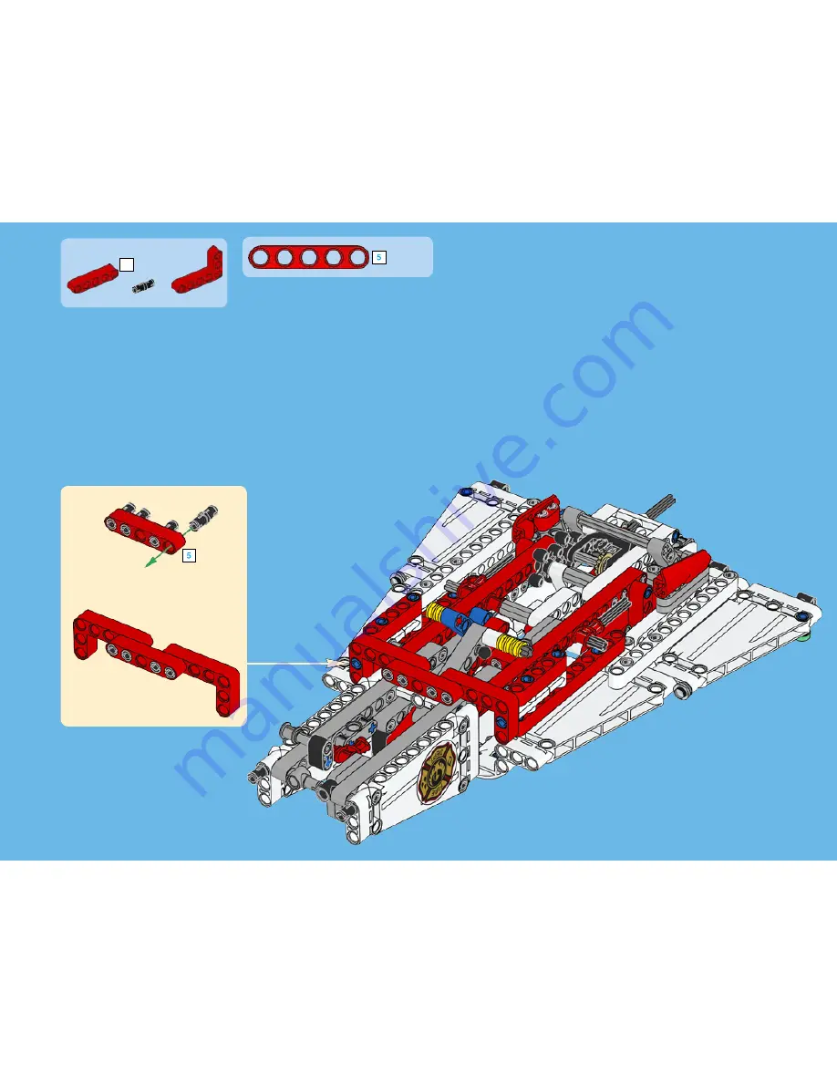 LEGO Technic 42040 Building Instructions Download Page 63