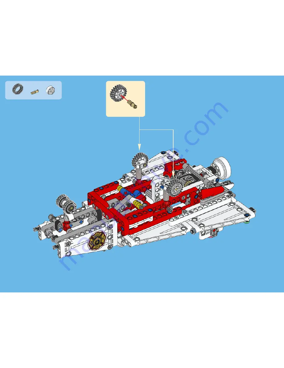 LEGO Technic 42040 Building Instructions Download Page 70