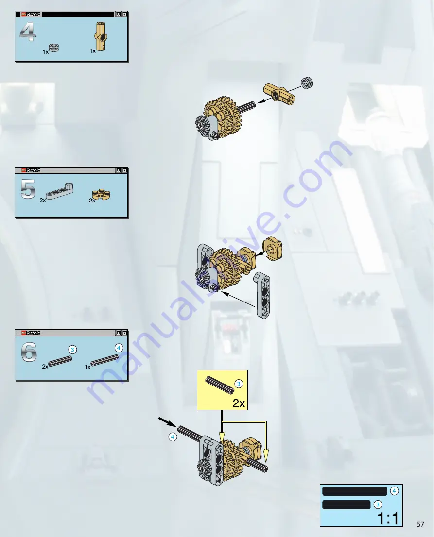 LEGO Technic 8001 Скачать руководство пользователя страница 57