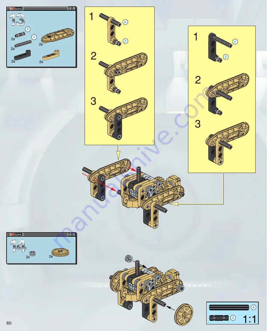 LEGO Technic 8001 Скачать руководство пользователя страница 60