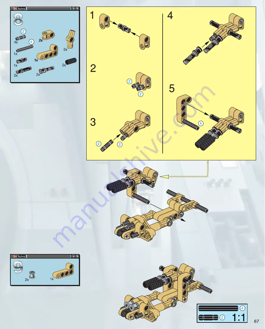 LEGO Technic 8001 Скачать руководство пользователя страница 67