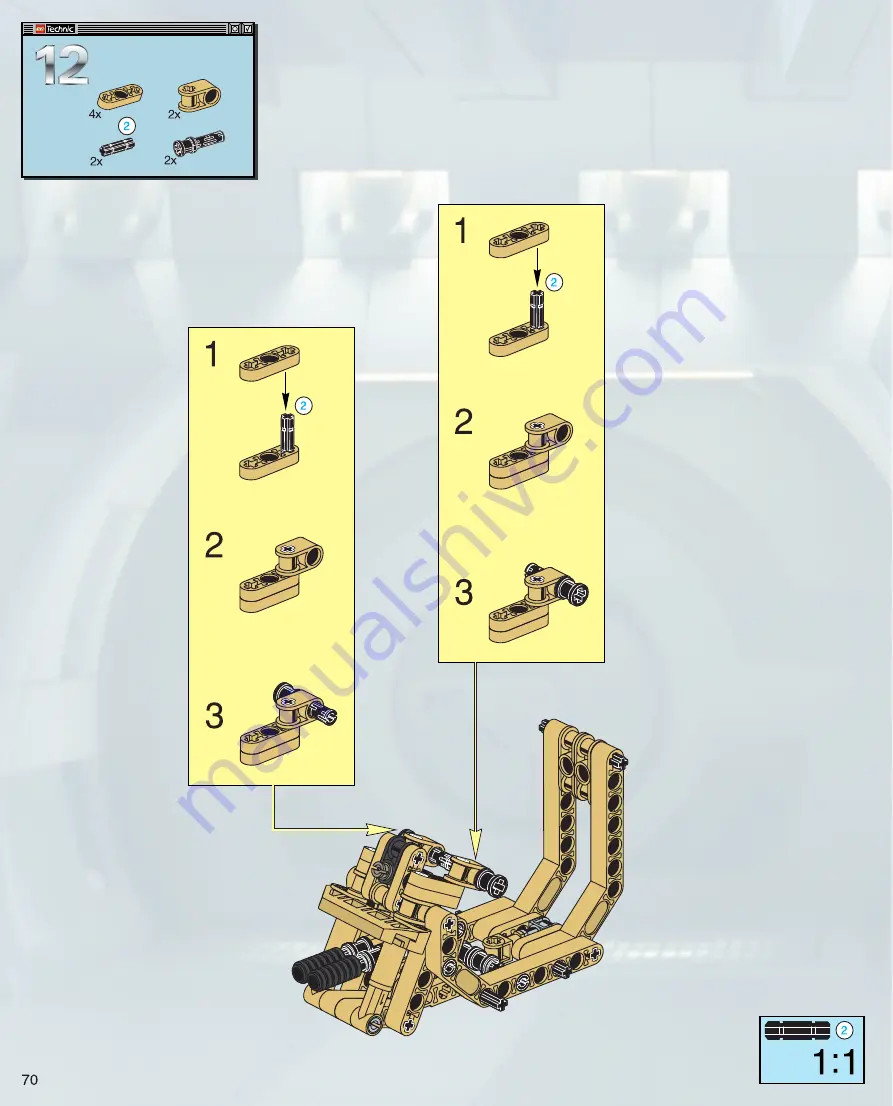 LEGO Technic 8001 Скачать руководство пользователя страница 70