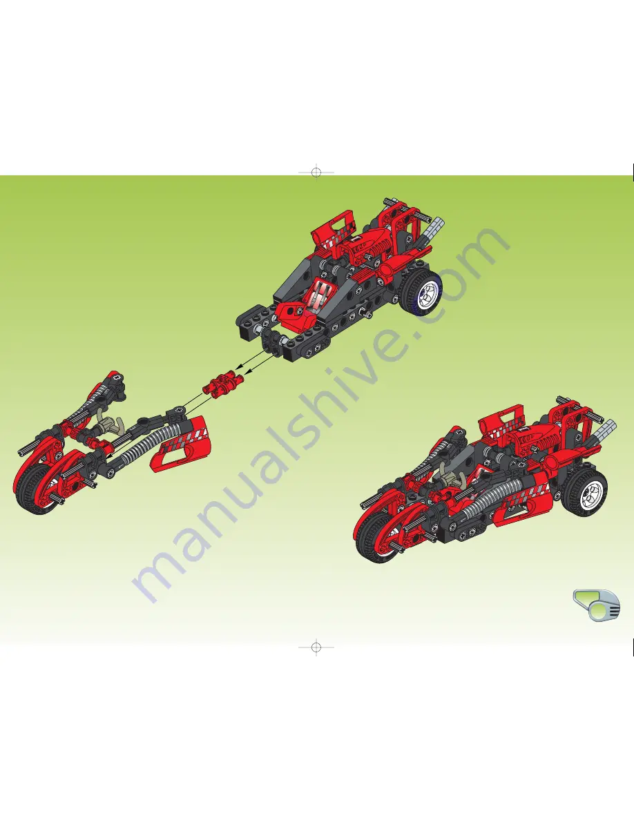 LEGO Technic 8242 Assembly Instructions Manual Download Page 45