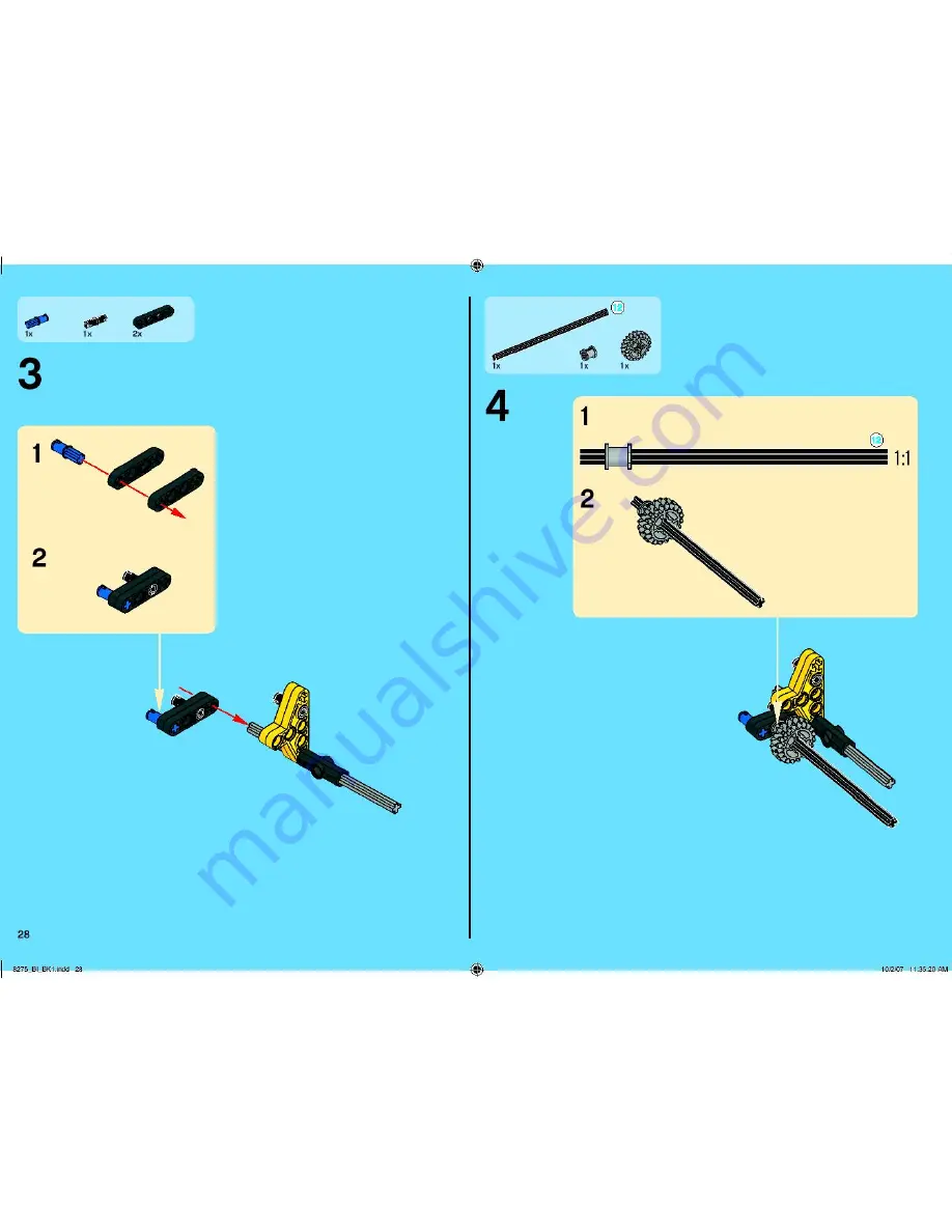 LEGO Technic 8275 Instructions For Use Manual Download Page 28