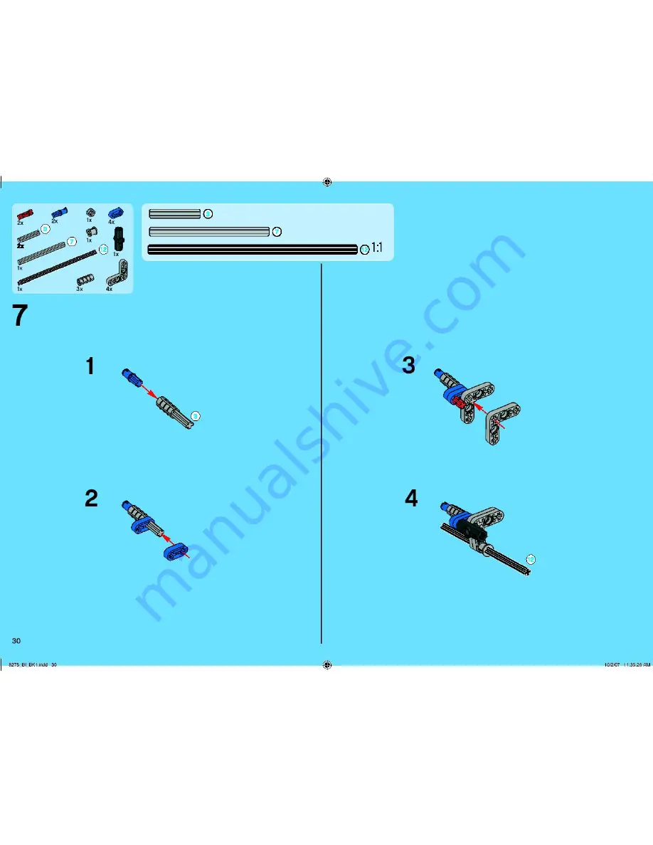 LEGO Technic 8275 Instructions For Use Manual Download Page 30