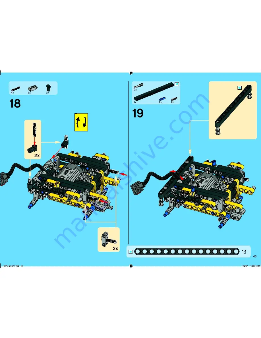 LEGO Technic 8275 Скачать руководство пользователя страница 43