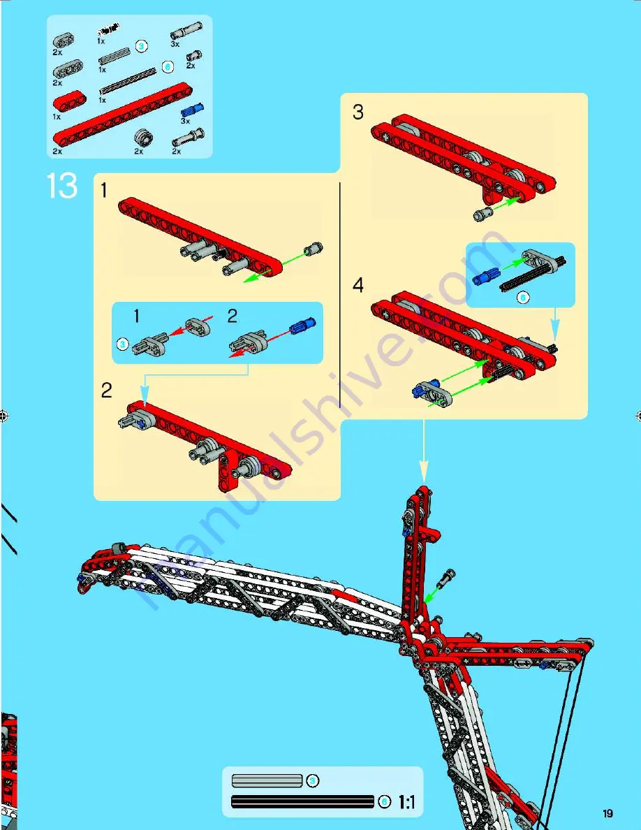 LEGO Technic 8288 Building Instructions Download Page 19