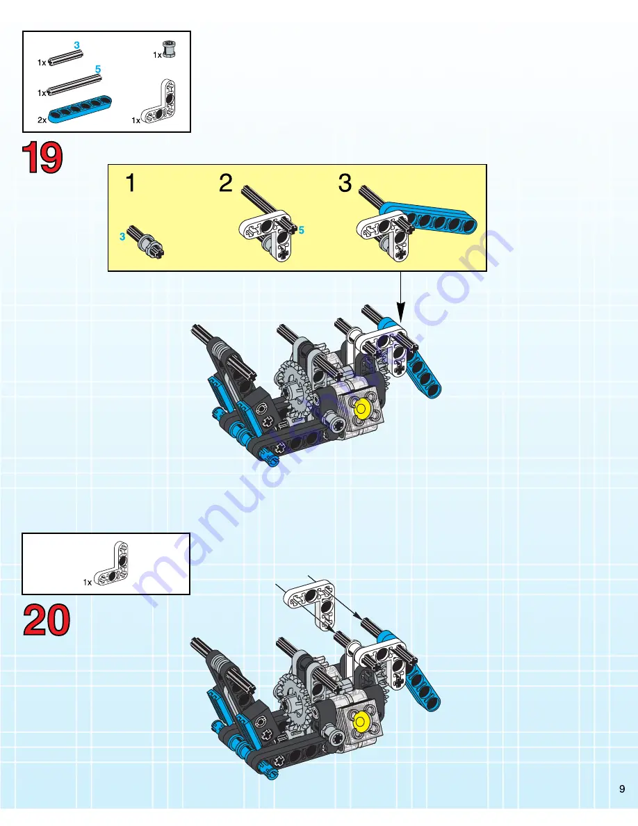 LEGO Technic 8417 Building Instructions Download Page 9